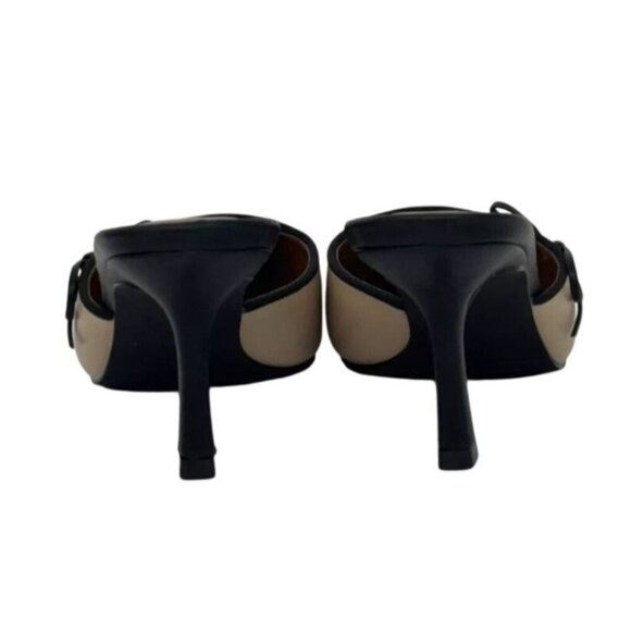 LILIANA / Mindi-1 / Beige & Black / Slingback / Pointed-Toe - Picture 7 of 10